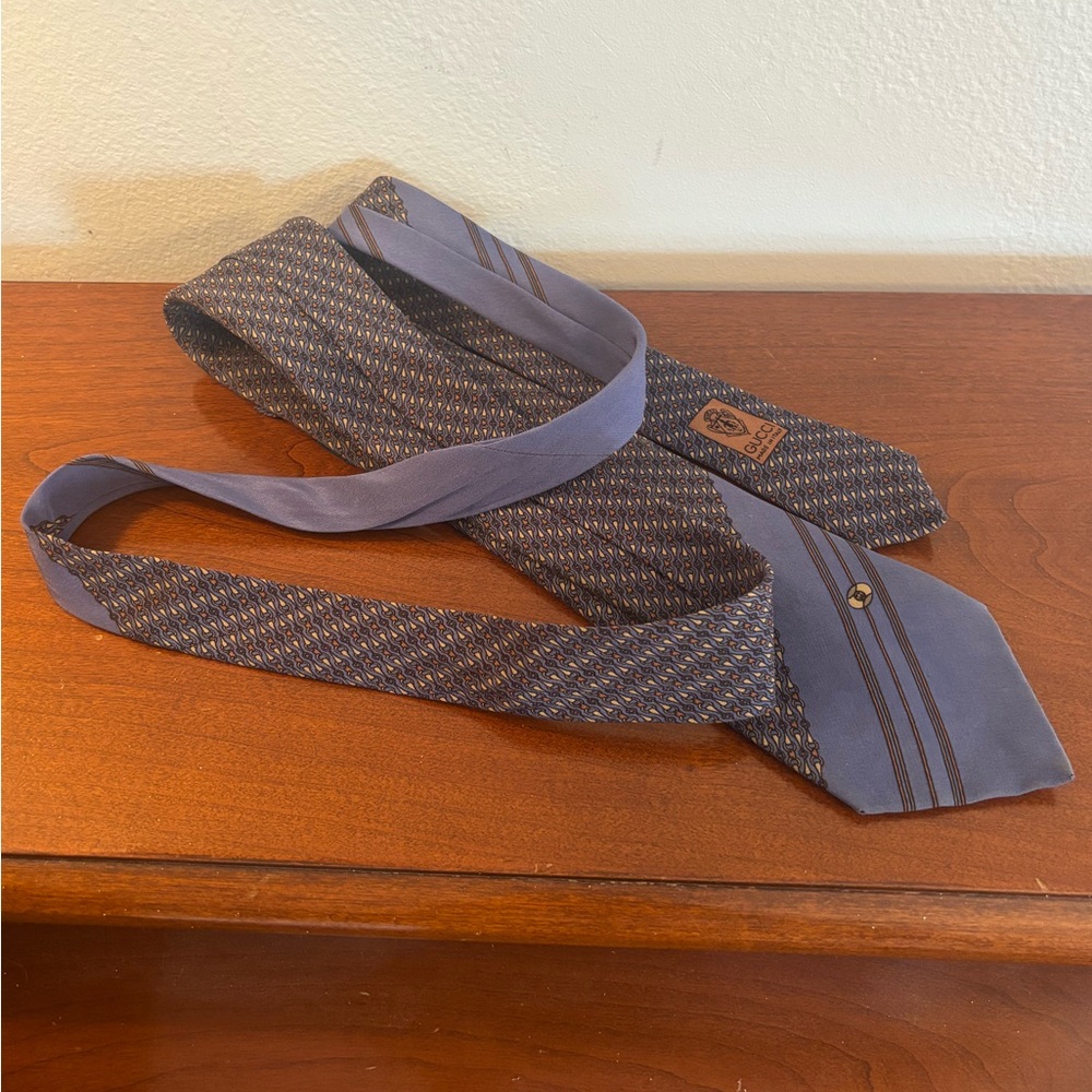 Vintage Gucci Accessories Collection Silk Tie Made in Italy - Picture 5 of 15